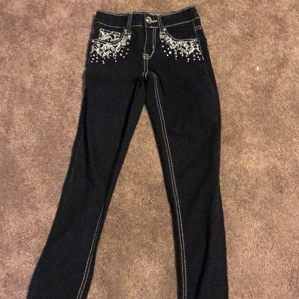 Girls dark jeans